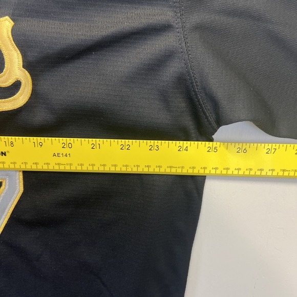 #17 Shohei Ohtani Black Gold 2024 World Series Vin Patch Baseball Jersey XXL - Picture 4 of 10